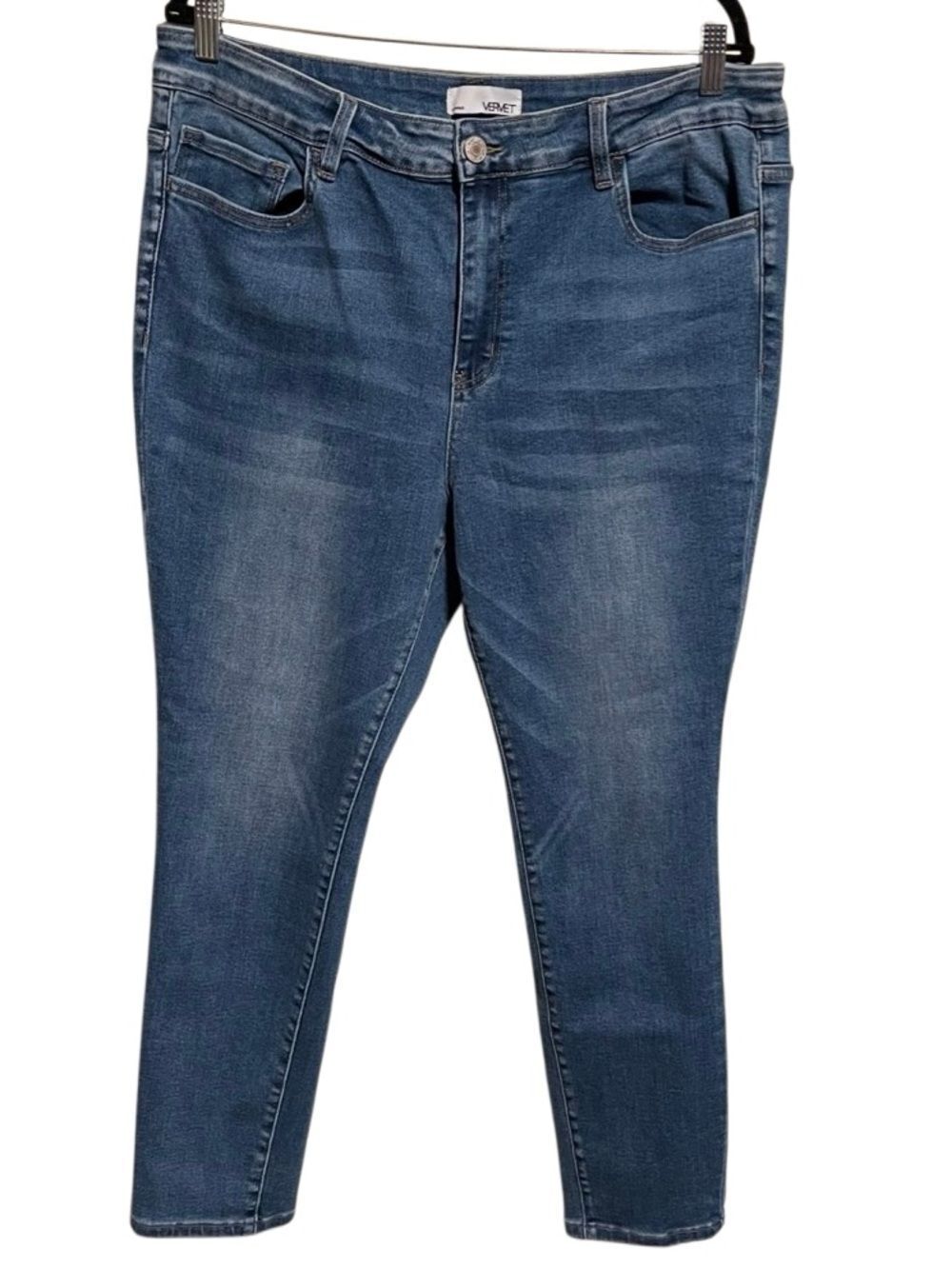 Vervet High Rise Skinny Jeans Women’s Plus Size Light Wash Stretch Denim SIZE 16 - Picture 11 of 11